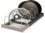 Adjustable Pot Rack - Storage Rack for 7 Pots and Pans - Kitchen Cabinet Organizer Standing V1188-NK-BOL-434