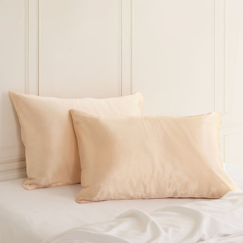 SILK PILLOW CASE TWIN PACK - SIZE 51X76CM - Champagne Pink ABM-10002250
