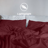 Royal Comfort Vintage Washed 100 % Cotton Quilt Cover Set Single - Mulled Wine ABM-10002591