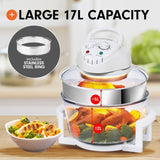 Pronti 17L Family Turbo Convection Oven Broiler Cooker - A15 White OVN-17L-A15-WH