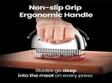 Gourmet Easy Meat Tenderizer Tool, Ultra Sharp Stainless Steel Needle Blades, Steak Accessories V1376-MEATNED