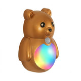 Adorable Cartoon Bear Magnetic Motion Sensor Night Light Rechargeable LED Wall Lamp with Warm and V1341-ZY-LS6HDUFV-GOLD-2PCS