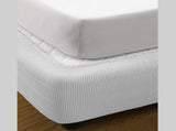 Ramesses Vertical Quilted Valance White DOUBLE V442-KIT-VALANCE-QUILTED-WHITE-DS
