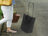 Foldable Rolling Shopping Cart with Pull Handle, Black Grocery Cart for Easy Transport and V1369-AZ3-W-12252
