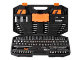 Mechanics Tool Set and Socket Set 1/4in 3/8in Drive 145 Pcs SAE and Metric V952-JXGJTZ1438SAEUVL7V0