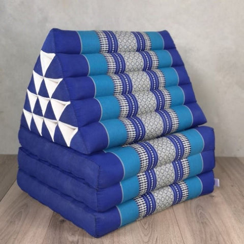 Jumbo Thai Triangle Pillow THREE FOLDS Navy V574-TTP15NAVY