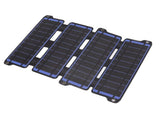 Solar Panel Folding Monocrystalline Silicon 2 USB Output Flexible ETFE Solar Panel 14W 5V Blue V1294-YM0626-3114220114212