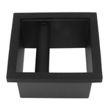 Coffee Ground Knock Box Square Bottomless Black Rubber PTFE Steel Residue Box for Cafe V1294-YM0626-3118230004311