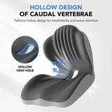 Ergonomic Memory Foam Seat Cushion provides comfortable lumbar and back support, suitable for office V1232-ZKJYZD001