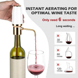 Electric Wine Aerator Pourer Automatic Smart Decanter Dispenser Rechargeable with Micro-USB Cable B V1369-AZ3-W-11288