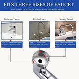 1080 Degree Rotation Rotatable faucet extender 2 water outlet modes, 1080 degree rotation, splash V1189-LC-LY-00047