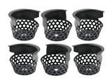 6 Pcs Pool Table Pockets Billiard Pockets Set Black Billiards Net Bag Entertainment Web Pockets V1369-AZ3-W-11595
