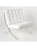 White Barcelona Chair - Classic Version - Replica V1041-JMC-1085WHITE