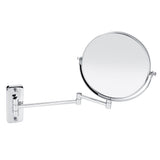 8" Wall Mount Makeup Mirror Double Sided Swivel Mirror 3X Magnifying V1294-YM0727-JY15183