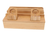 Bamboo 5-Port Charging Station Rack for Phones/Tablets/Watches V1263-JX-5011
