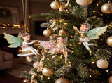 Christabelle 3 Fairy Christmas Ornaments Assorted Novelty Figures 10cm Xmas Tree Decorations Ha 112_SHD2009