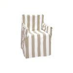 Rans Alfresco 100% Cotton Director Chair Cover - Striped Bleach Sand V442-RAN-COUCHC-DIRECTORSTRIPED-BLEACHSAND-SH