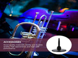 Portable Black Flute Rack with Sponge Holder and Stable Round Bottom Design for Instruments V1369-AZ3-W-21640