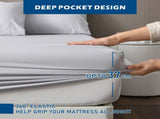 4 Piece Hotel Bamboo Cooling Sheet Set -Ultra Soft 2000TC Breathable Bed Sheets Set with 37 V1317-ZXW9-AUQ-4JT-YH