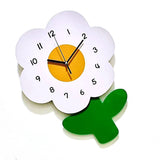 Flower Shaped Wall Clocks for Kids Cartoon Cute Exquisite Silent Wall Clock for Living Rooms Offices V1294-YM0703-3115230027412