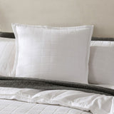 Platinum Collection Sierra White Cotton Matelasse Quilt Cover Set Super King V442-LED-QUILTCS-SIERRA-WHITE-SK