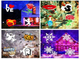 LED Holiday Projector - Dual Lens Colorful Water Wave and Pattern Projection with V888-ELOSUNG55865