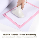 Iron-On Fusible Fleece Interfacing 16.5" x 10 Yards, Medium Weight One-Sided Iron On High-Density V1369-AZ3-W-08892