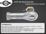 Tie Rod End Kit, Ball Joint, Compatible With 2000-2017 Honda Rancher 350/400 / 420 03-17 Honda V1258-DP02-WO-92