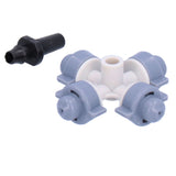 50Set 4 Outlet Sprayer Nozzle Misting Hanging Sprinkler Irrigation Accessory Gray V1294-YM0901-3111210104011