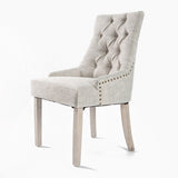 French Provincial Dining Chair Oak Leg AMOUR CREAM V274-FT-FC8443-CR1