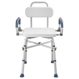 Swivel Shower Chair with Arms Back, 227 kg Load Heavy Duty Bench Seat for Inside Shower Stall V952-GDSYGZYTLSLKHO50K001V0