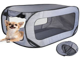 Dog Travel Crate Foldable Pop Up Dog Crate with Storage Bag 37"21"21" Travel Pet Kennel Small Dog V1369-AZ3-W-08646
