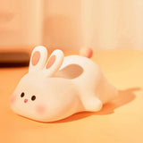 2-Pack Silicone Bunny Night Light, Dimmable Rechargeable, Bedroom Night Lamp V1192-AZ-W-22717