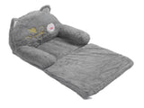 Kids Sofa for Baby Toddler Cute Cartoon Cat Convertible Armrest Chair Fold Out Couch Bed for Napping V1294-YM0901-3116230017311