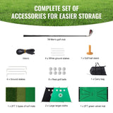 Golf, 10x7ft All in 1 Practice, Indoor Outdoor Home Golf Swing Training, Golf Hitting Aid V952-ZPK10X7YCTZD9HZMBV0