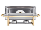 Chafing Dish Buffet Set, 8 Qt 4 Pack, Stainless Steel Chafer with 4 Full Size Pans, Rectangle V952-ZFXBXGBLSTGKXK5LUV0