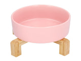 Fruit Salad Dessert Bowl Ceramic Bowl with Frame Big and Round Easy to Clean and Safe for FamilyPink V1294-YM0714-3118210285711