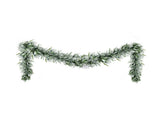 Jingle Jollys 3M Christmas Garland Pre-lit LED Lights Snow Frosted Tips Decor XM-TR-GAR-SNOW-3M-LED