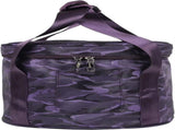 12 Inch Purple Padded Carry Bag, Polyester Case with Handle Front Pocket for Yoga Travel V1188-MS-721-280
