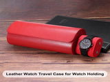 Leather Watch Travel Case Single Watch Roll Storage Box Organizer for Men Women Holding Storaging V1258-DP02-C-3224
