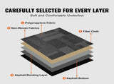 Carpet Tiles Reusable, 24"x 24"Carpet Squares With Padding Attached, Soft Padded Carpet Tiles, Easy V952-KCXFKDT2424YHLIXBV0