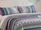 Aesthetic Quilted Bedspread and Pillowcases Set Unify Your Bedroom's Look - Queen size V745-MAC080217Q13U