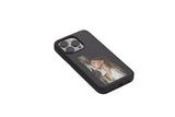 NFC E-Ink Smart Cover Ink Screen Display Digital DIY Custom Picture Phone Case -Black / V1263-JX-6413-1