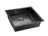 Cefito Kitchen Sink 51X45CM Stainless Steel Basin Single Bowl Black SINK-BLACK-5145