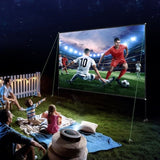 VEVOR Outdoor Movie w/ Stand 180" Portable Movie 16:9 HD Wide Angle Outdoor Projector V952-DSTPMYC180WDPDVTFV0