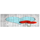 Anti slip Water Absorbent Mat Love Shape Wood Grain Bathroom Mat V1294-YM0901-JY20203-04