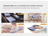 Black Memory Foam Car Seat Neck and Lumbar Support Set Ergonomic Cushion for Office, Home, and V888-ELOSUNG17197