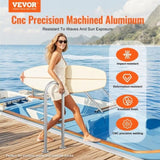 VEVOR Pool Handrail,36 x 13 inch Pool Railing, Aluminum with Base Plate for Indoor/Outdoor Pools, V952-LZYCFSDDB1W3MXYPNV0