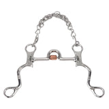 120mm Horse Mouth Snaffle with Chain Stainless Steel Horse Bit for Equestrian Training Equipment V1294-YM3111220273811-0421