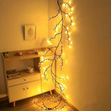 96 LED Indoor Wall Tree Lights Willow Vine Light Artificial Plants Tree Branches Lights 8 Modes 6 FT V1366-AZ2-W-18362